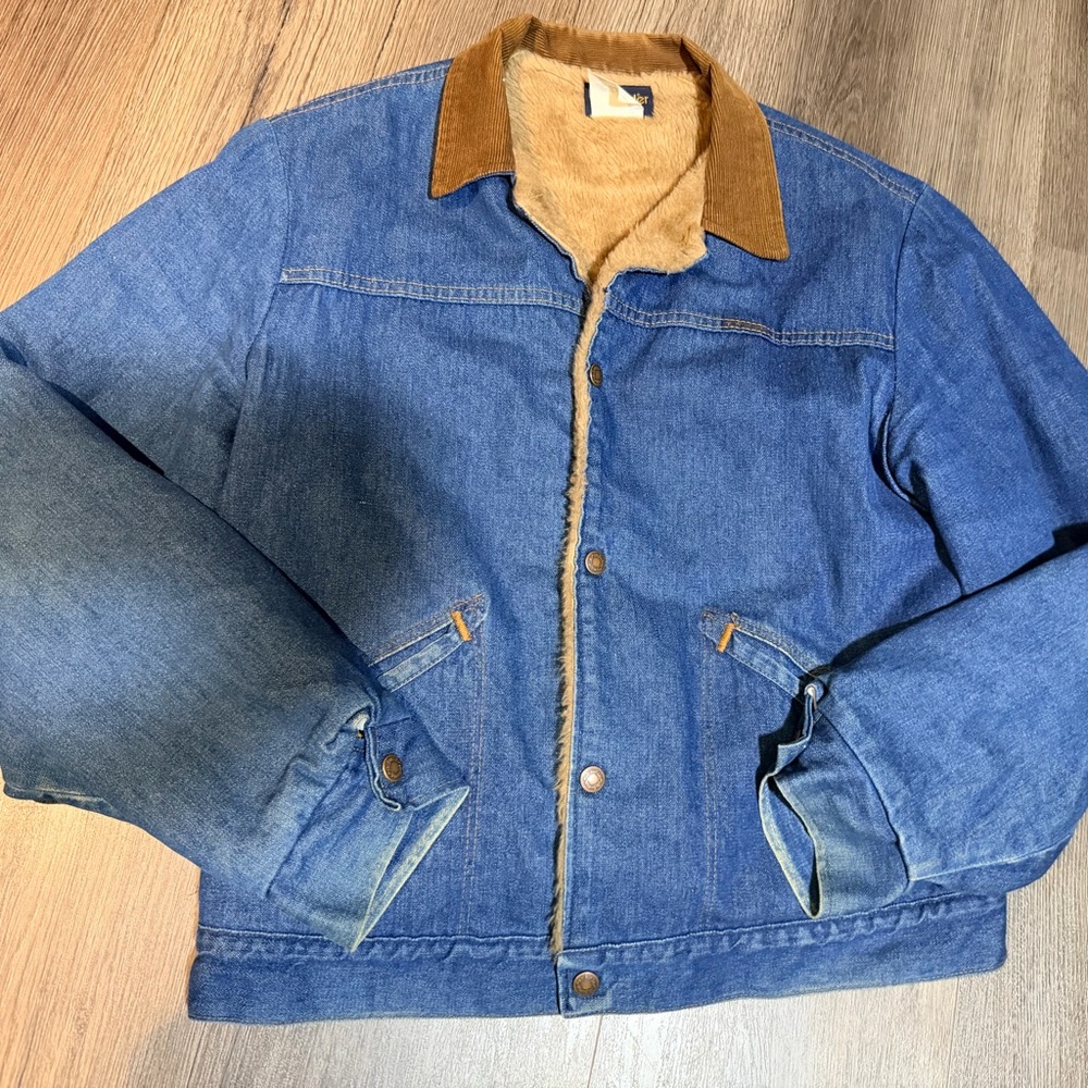 Vintage wrangler lined Jean jacket size 42 - Picture 1 of 6
